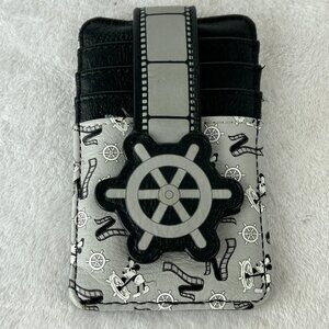 Disney Mickey Mouse 2021 Steamboat Willie Wallet ID Card Holder RFID